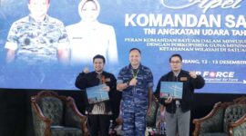 Ridwan Kamil, saat menjadi narasumber dalam acara Apel Komandan Satuan TNI AU 2022 dengan tema Peran Komandan Satuan dalam Mewujudkan Sinergitas Forkopimda Guna Meningkatkan Ketahanan Wilayah di Satuan, di Gedung Widya Mandala Sesko AU Lembang, Kabupaten Bandung Barat, Senin (12/12/2022). 