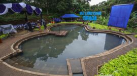 Wali Kota Bandung, Yana Mulyana meresmikan Kolam Retensi Ciraga Wetland Park di Kecamatan Cibiru, Selasa 27 Desember 2022.