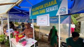 Kios Aneka Jajanan Tahu yang ada di Wisata Kuliner Tahu Sehati Desa Pasir Huni Kecamatan Cimaung Kabupaten Bandung yang baru di lounching pada hari Kamis 22 Desember 2022 bertepatan dengan peringatan hari ibu 