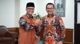 Wakil Bupati Bandung H Sahrul Gunawan bareng Wakil Bupati Tasikmalaya Cecep Nurul Yakin sharing mengenai penanganan Stunting di masing masing daerah. Kamis 19 Januari 2023.