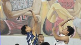 Tim Tunas Muda Garut saat melawan tim Blank Majalaya dengan skor 32-13 pada even Jambore Basket Usia Dini tahun 2023 di Gor Basket Alhayu Minggu 29/01/2023.