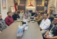 Bakal Calon Presiden 2024, Anies Baswedan tengah berkumpul dengan elite partai Nasdem, PKS dan Demokrat di markas Partai Demokrat Jl. Proklamasi Jakarta Pusat. Rabu (2/2/23)