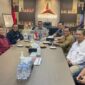 Bakal Calon Presiden 2024, Anies Baswedan tengah berkumpul dengan elite partai Nasdem, PKS dan Demokrat di markas Partai Demokrat Jl. Proklamasi Jakarta Pusat. Rabu (2/2/23)
