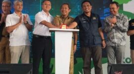 Peresmian Tempat Pengolahan Sampah Terpadu (TPST) Cicukang Holis, Selasa 21 Februari 2023.