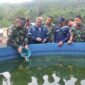 Pangdam Siliwangi Mayjen TNI Kunto Arif Wibowo apresiasi budidaya ikan air tawar yang dilakukan Kodim Purwakarta. Rabu (08/2/2023)