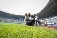 Wali Kota Bandung, Yana Mulyana : Proses perbaikan Stadion Gelora Bandung Lautan Api (GBLA) sudah memasuki tahap akhir dan siap menjadi salah satu venue tempat latihan penyelenggaraan Piala Dunia U-20 2023. Jumat 24 Maret 2023