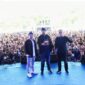 Dede Yusuf dan Raffi Ahmad bikin acara tambah semarak dalam rangkaian milad Rajiv yang dihadiri ribuan pengunjung di DOM Balerame Soreang, Jumat (5/5/2023)