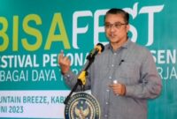 Ketua Komisi X DPR Dede Yusuf Macan Effendi dalam BISA Fest di Bandung (9/6/2023). “Ada banyak alasan kenapa urusan kebudayaan harus ditarik ke Kementerian Pariwisata,” jelas Dede Yusuf. Bandung (9/6/2023)