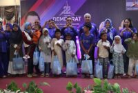 Demokrat Kabupaten Bandung grlar syukuran HUT Demokrat ke 22 dengan menyantuni anak yatim. Ciparay Sabtu 9 September 2023