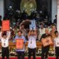 Pasangan Anies-Cak Imin mendapat nomor 1, Prabowo-Gibran nomor 2, dan Ganjar-Mahfud MD nomor 3. Mereka akan bertarung di Pilpres 2024. Foto CNN