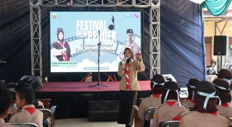 Gelar Festival Film Pendek Kwarcab Kabupaten Bandung. Selasa (12/12/2023).