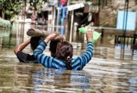 Kondisi Banjir yang melanda beberapa wilayah di Dayehkolot diantaranya Kp. Bojong Asih Desa Dayeuhkolot Kecamatan Dayeuhkolot