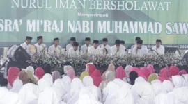 Peringatan isra mi'raj Nabi muhammad Saw di Yayasan Pondok Pesantren (YPP) Nurul Iman Kota Bandung. Selasa (30/01/2023)
