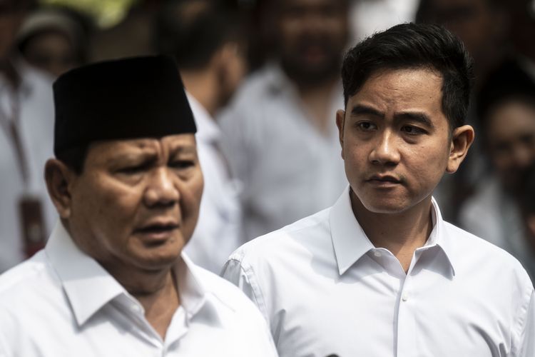 Presiden dan wakil Preaiden terpilih di Pilpres 2024 Prabowo Subianto dan Gibran Rakabuming Raka