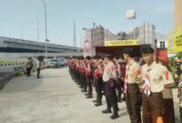 Kwartir Cabang Pramuka Kabupaten Bandung turut andil di kegiatan PAM Gabungan Aksi Pramuka Peduli Karya Bakti Lebaran tahun 2024 (1445H).