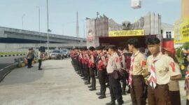 Kwartir Cabang Pramuka Kabupaten Bandung turut andil di kegiatan PAM Gabungan Aksi Pramuka Peduli Karya Bakti Lebaran tahun 2024 (1445H).