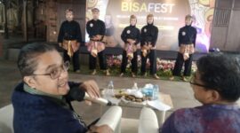 Wakil Ketua Komisi X DPR Dede Yusuf Macan Effendi saat BISA Fest di Bojongsoang, Kab Bandung (11/5/2024).
