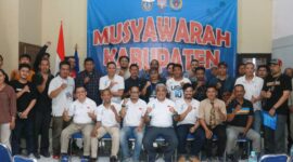 Saeful Bachri secara aklamasi kembali terpilih sebagai Ketua Perbasi Kabupaten Bandung Periode 2024-2028. Cangkuang, Kamis (23/5/2024). 