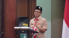 Bupati Dadang Supriatana sebagai Mabicab membuka Rakercab Pramuka Kabupaten Bandung di Sutanraja Hotel, Soreang Jumat (31/05/2024) foto Ka-Dadi-IBN