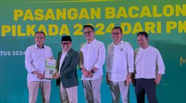 Partai Kebangkitan Bangsa (PKB) secara resmi mengusung Ngatiyana dan Adhitia Yudisthira sebagai pasangan Calon Wali Kota dan Wakil Wali Kota Cimahi. Jakarta (18/8/2024)