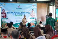 Wakil ketua bidang humas Kwarcab Kabupaten Bandung Kak Asep Muhammad Yusuf membuka Kegiatan Pelatihan Pengelolaan Media Sosial dan Website. Sabtu (3/08/2024)