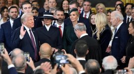 Momen pelantikan Donald Trump sebagai Presiden Amerika Serikat Ke 47