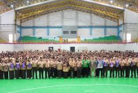 Lebih dari 800 Pembina Pramuka Lulusan Kursus Mahir Dasar (KMD) mengikuti Inagurasi di Sor Si Jalakharupat, Kutawaringin. Sabtu (2/08/2025) Foto Dadi Pusinfo. 