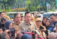 Menteri Koordinator (Menko) Bidang Infrastruktur dan Pembangunan Kewilayahan Agus Harimurti Yudhoyono (AHY) di RSUD Bekasi, Selasa (28/4/2026)
