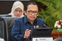 Wakil Menteri Keuangan (Wamenkeu) Juda Agung dalam Konferensi Pers APBN Kita di Jakarta pada Rabu (11/03/2026). (Dok. Kemenkeu/Biro KLI/Zalfa Dhiaulaq)