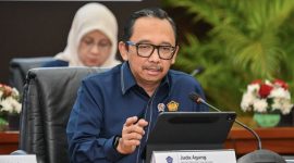 Wakil Menteri Keuangan (Wamenkeu) Juda Agung dalam Konferensi Pers APBN Kita di Jakarta pada Rabu (11/03/2026). (Dok. Kemenkeu/Biro KLI/Zalfa Dhiaulaq)