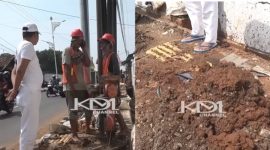 Dedi Mulyadi Geram Trotoar Dibongkar Lagi Gegara Galian Kabel, Minta Proyek Lebih Terkoordinasi Gubernur Jawa Barat, Dedi Mulyadi menegur pekerja proyek galian fiber optik. Sumber foto : Youtube KDM