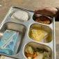 Menu makan bergizi gratis yang disajikan oleh SPPG Lapas Sukamiskin kepada pelajar di SD Rancakasumba Kota Bandung, Selasa (12/05/2026).