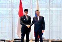 Menteri Koordinator Bidang Infrastruktur dan Pembangunan Kewilayahan Agus Harimurti Yudhoyono (AHY) melakukan pertemuan dengan Menteri Transportasi Federasi Rusia Andrey Nikitin di Moskow, Senin (1/6/2026)
