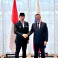 Menteri Koordinator Bidang Infrastruktur dan Pembangunan Kewilayahan Agus Harimurti Yudhoyono (AHY) melakukan pertemuan dengan Menteri Transportasi Federasi Rusia Andrey Nikitin di Moskow, Senin (1/6/2026)