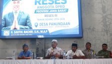 Pelaksanaan Reses III Tahun Anggaran 2025-2026 Anggota DPRD Provinsi Jawa Barat H. Saeful Bachri. S.H., M.A.P di Aula Desa Panundaan Kecamatan Ciwidey Kabupaten Bandung. Jumat919/6/2026)