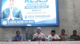 Pelaksanaan Reses III Tahun Anggaran 2025-2026 Anggota DPRD Provinsi Jawa Barat H. Saeful Bachri. S.H., M.A.P di Aula Desa Panundaan Kecamatan Ciwidey Kabupaten Bandung. Jumat919/6/2026)