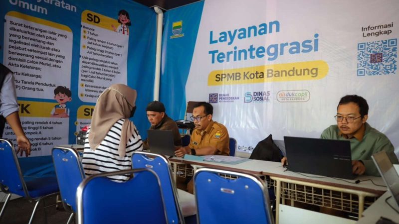 Ilustrasi: Pendaftaran SPMB di Kota Bandung.
