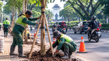 Pemkot Bandung Siapkan Penanaman Kembali Pohon di Jalan Riau