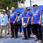 Aceng Syuhud, Saeful Bachri serta M. Haikuki mendapingi Wakil Ketua Umum DPP Partai Demokrat Dede Yusuf membuka turnamen Bola voli AHY MACAN CUP 2026, soreang - Sabtu (13/9/2026). 