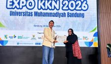 Entrepreneur muda Boni Anggara menghadiri Expo KKN UMB 2026 yang digelar Universitas Muhammadiyah Bandung (UMB), Senin (28/9/2026).